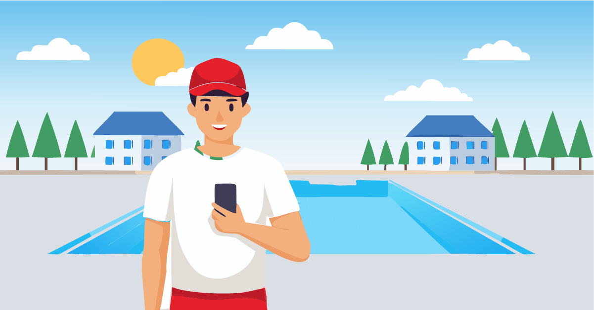 Pool management and pool passes for apartment communities